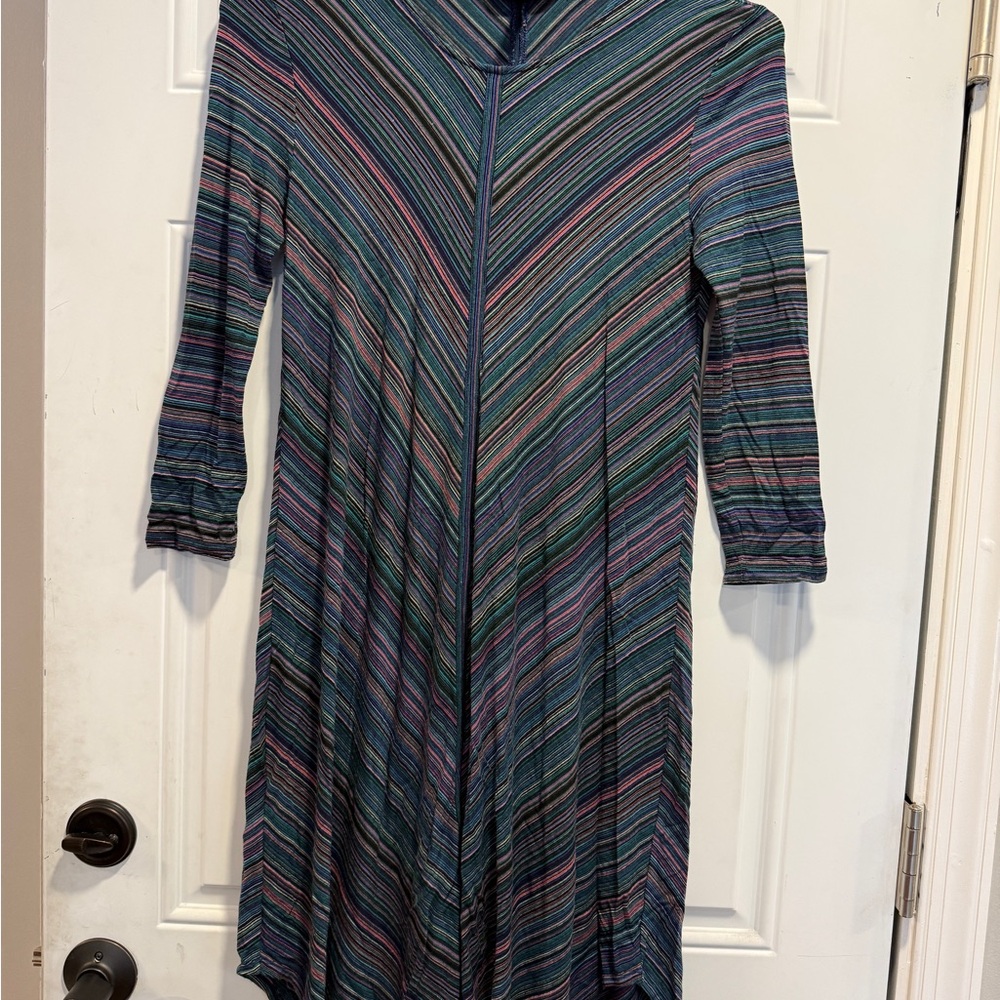 BCBGMaxAzria Multicolor Striped Long Sleeve Dress
